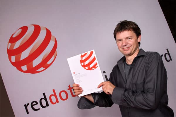 Designer M. Wuelfing auf der Red Dot Design Preisverleihung