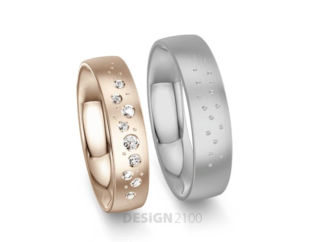 Trauringe-mit-Brillant-Sternhimmel-Platin-Dawnrose-Gold-ZIerkorn