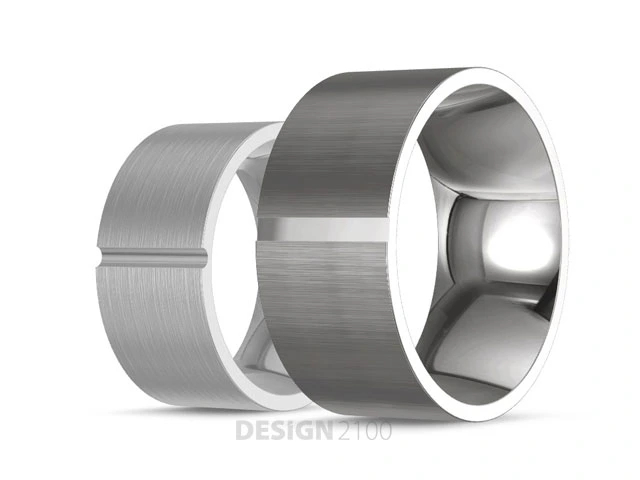 Breite-Eheringe-Platin950-Titan--Quermatt-Strichmatt