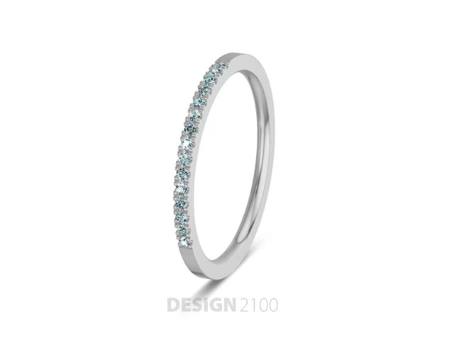 Memoire-Ring-Ice-Blue-Brillanten-Platin Gold