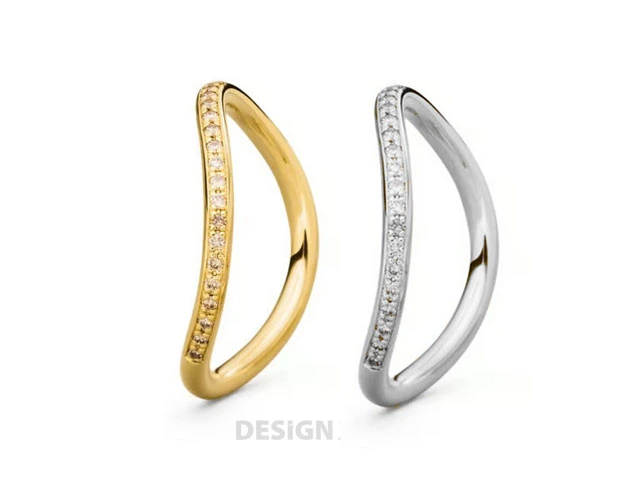 Memoire-Ringe-geschwungen-Gelbgold-Platin