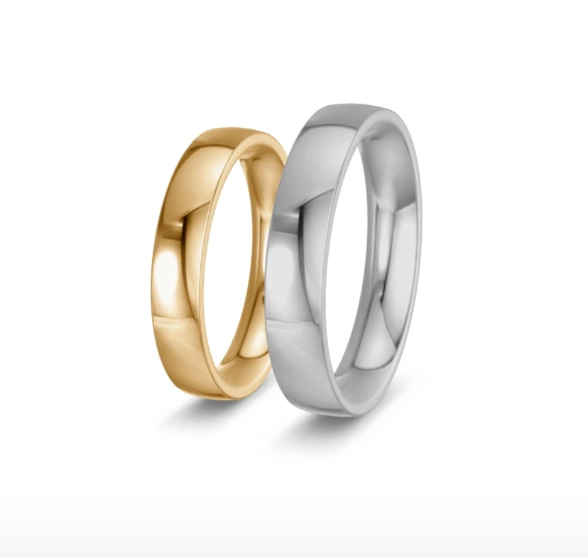 Poliert Rosegold-Platin