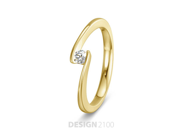 Solitaire-Gelbgold-Brillant-3mm