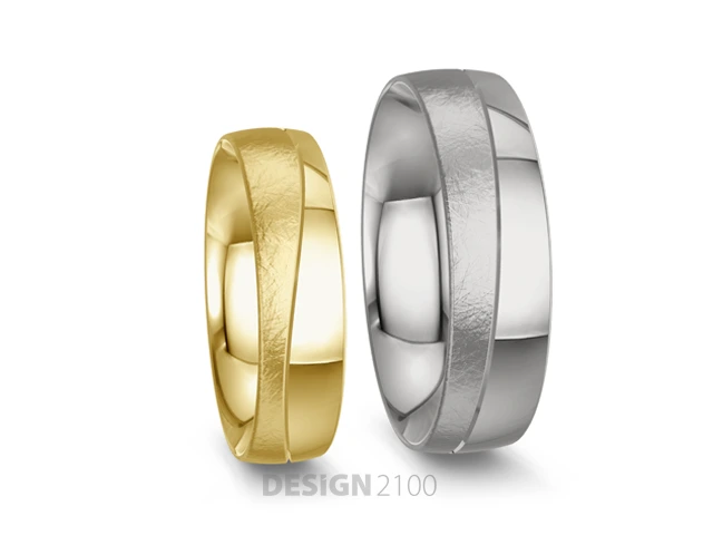 Zweifarbige-Trauringe-Gelbgold-Welle-Weissgold-